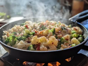 Broccoli Cauliflower Salad Ingredients