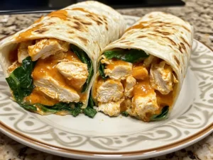 Buffalo Chicken Wrap Recipe Preparation