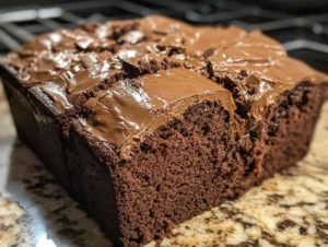 Chocolate Pound Cake Baking Process