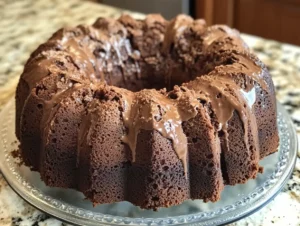 Chocolate Ganache Topping for Pound Cake