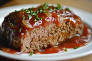 Lipton Soup Meatloaf Preparation